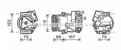 AVA QUALITY COOLING olk594 -  Компрессор, кондиционер